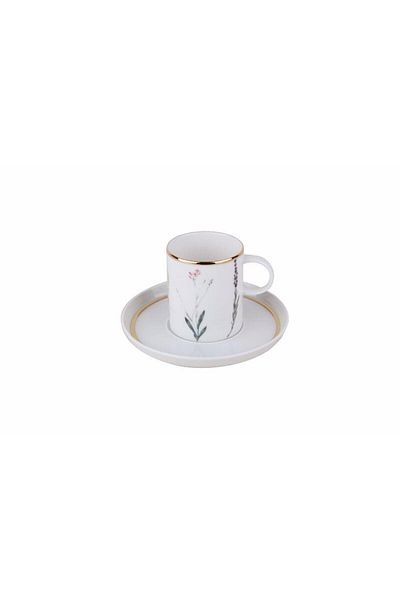 Porland Botanical Coffee Cup with Saucer - 85Cc 04Alm 005075