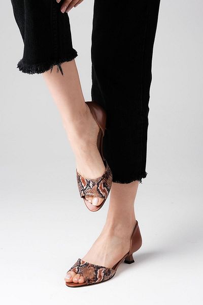 Mio Gusto Adrian Tan Color Women's Low Heeled Shoes
