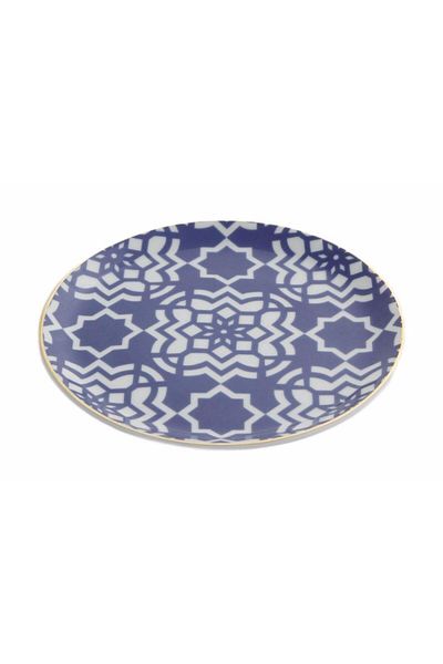 Porland Morocco Pattern7 Purple Flat Plate 17 Cm 04a P021457