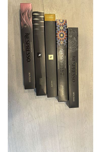 Nespresso Coffee Color Set of 5 - Perfect Flavors Series: Volluto, Columbia, Ristretto, Istanbul, Vaniglia