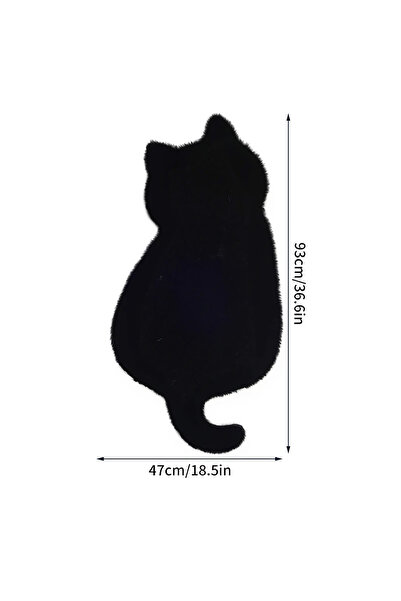 ALgorand Home Sevimli kedi şekilli halı kabarık peluş süper yumuşak kız odası salon kanepe kaymaz halı