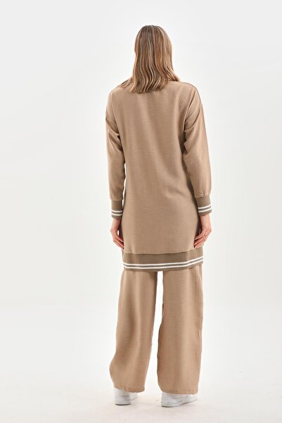 WestBound Γυναικείο Καθημερινό Μουσουλμανικό Διπλό Σετ (Πουκάμισο Πανταλόν) ΜΠΕΖ Μοντέλο