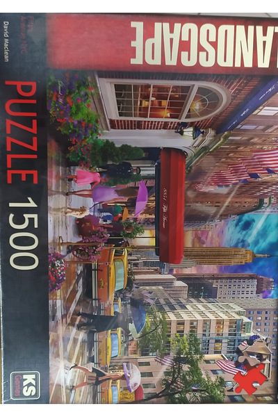 Ks Games GAMES 1500 PIECE PUZZLE FIFTH AVENUE NYC CORRIDOR CASE
