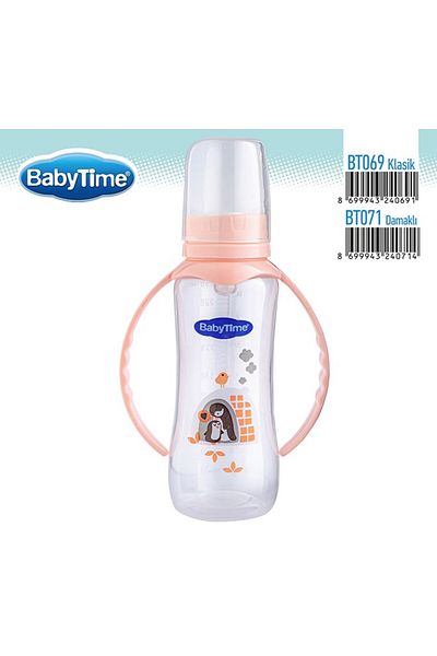 Babytime Pp Handled Baby Bottle with Silicone Palate Tip 250 ml 0 6 Months Bt071