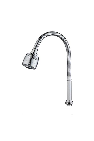FİBATEC 360 Degree Rotary Spiral Chrome Faucet Sprayer - 2 Functions Stainless 1 PCS
