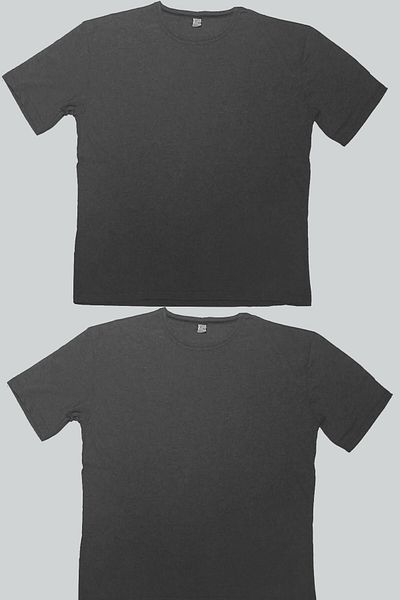 ROCKANDROLL Ανδρικό μπλουζάκι απλό Anthracite Oversize Eco Pack των 2