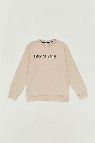Fulla Moda Boy's Sweatshirt - Crew Neck, Front and Back Printed