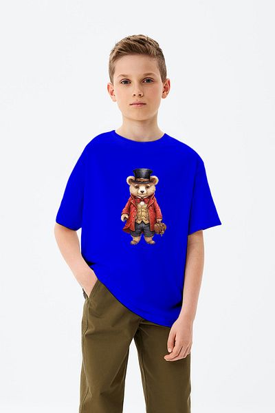 ADABEBEK T-shirt για αγόρι με στάμπα Magician Teddy Bear