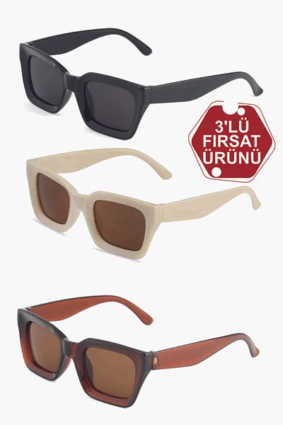 ModaLand NEW SEASON Sunglasses 3-Piece Deal Set