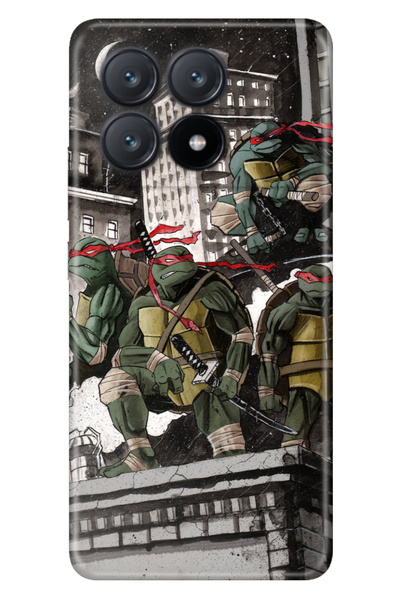 POCO X6 Pro 5G Uyumlu Kılıf Desenli Baskılı Silikon Ninja Kaplumbağalar