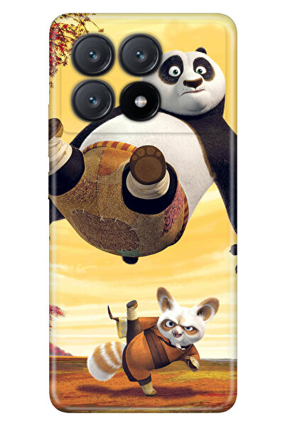 POCO X6 Pro 5G Uyumlu Kılıf Desenli Baskılı Silikon Kungfu Panda