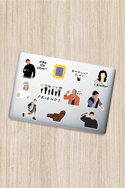 esticker Friends Dekoratif Laptop Notebook Tablet Telefon Sticker Set 01
