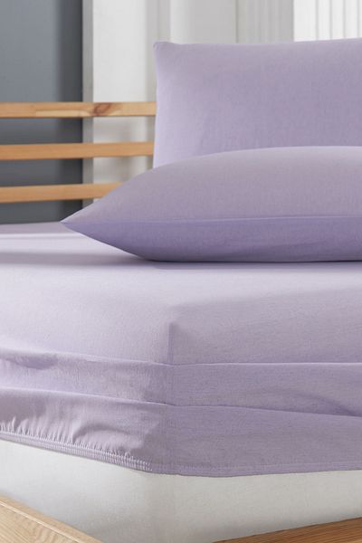 INTER Z Cotton Ranforce Fabric Elastic Fitted Pillow Sheet Set (All Sizes)