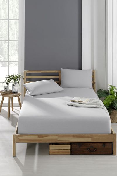 INTER Z Cotton Ranforce Fabric Elastic Fitted Pillow Sheet Set (All Sizes)