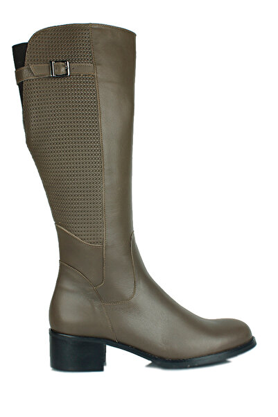 Fitbas 7120 515 Γυναικείες γκρι μπότες μεγάλου και μικρού μεγέθους