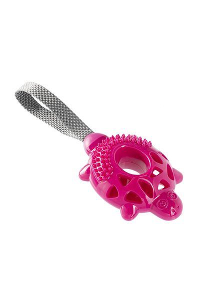 Gimdog Turtle TPR, Pull-On Dog Toy Pink 28 cm