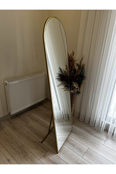 Ersan Dizayn Gold Oval Ayaklı Boy Aynası 50x160