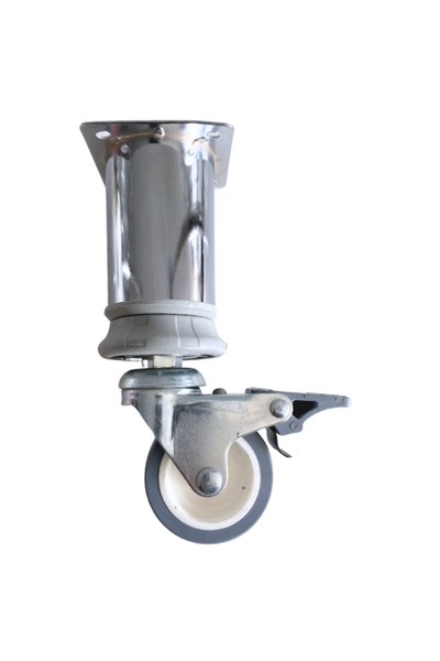 DSYapıAksesuar Picioare metalice cromate de 15 cm pentru mobilier, masă și du...