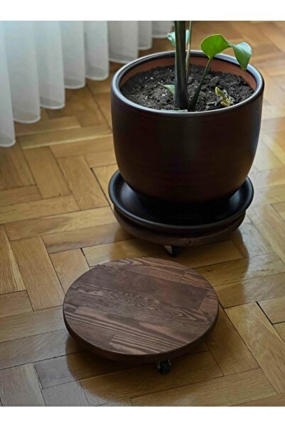 inci mobilya ahşap Ahşap Saksı Tüp Damacana Altlığı