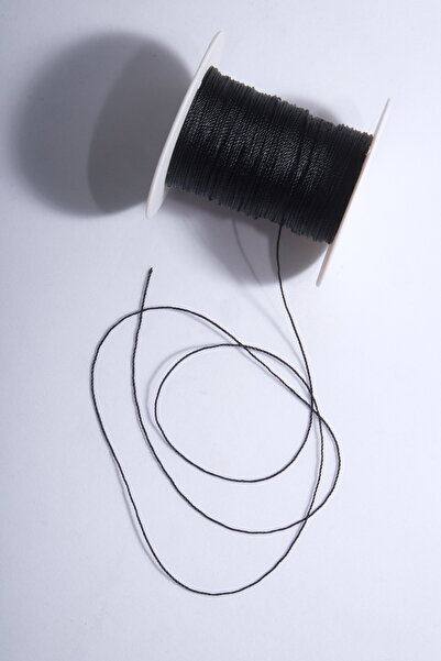 Eskişehir hobi sanat 0.6 Mm 50 Metre Tesbih İpi Siyah