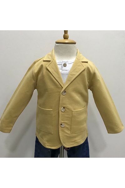 Çikoby Baby Boy Camel Pocket Knitted Jacket