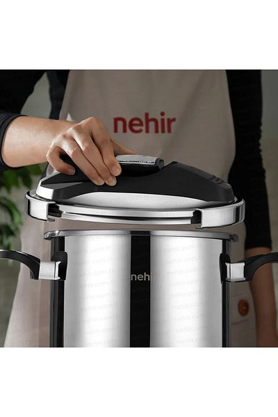 Nehir Silver Matic Pressure Cooker 5 Liters