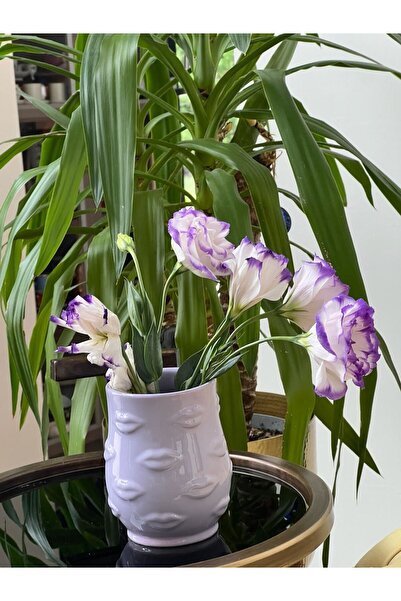 MeGgDecor Πολύχρωμο βάζο με χείλη Lipsy