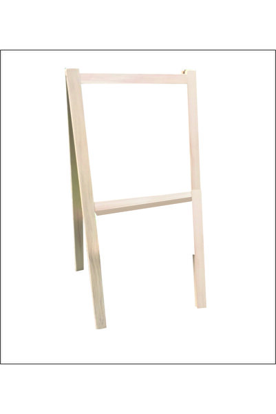 DECOLFİN Çİft Taraflı Ahşap Ayaklı Ahşap Yazı Tahtası No:9
