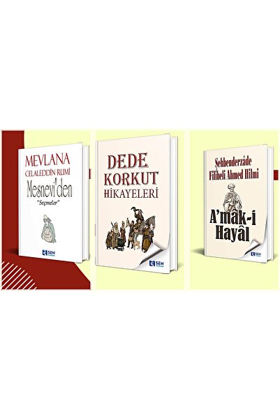 SEN YAYINLARI DEDEKORKUT HİKAYELERİ AMAKI HAYAL MESNEVİDEN SEÇME HİKAYALER  3 KİTAP SET