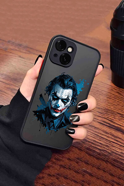 Merwish İphone 14 Plus Ve 15 Plus Uyumlu Joker Desenli Kamera Korumalı Hux Tp...