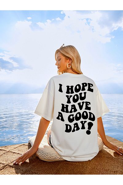 Jose Clothing Μπλουζάκι με λευκή στάμπα Unisex από οργανικό βαμβάκι Oversize - Κοντό μανίκι