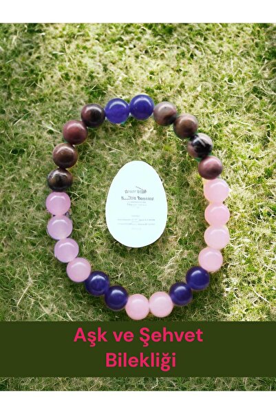 DOĞAL TAŞ CENNETİ Natural Stone Couple Harmony and Love Bracelet (CERTIFIED)