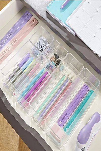 Rotanev 6 Pieces Makeup Jewelry Hobby Material Organizer Organizer Box