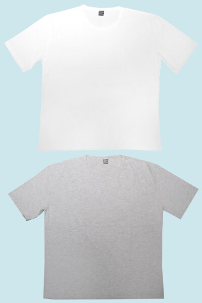 ROCKANDROLL Obična bela, siva Oversize kroj ženska T-shirt dvodelna ekološka ...