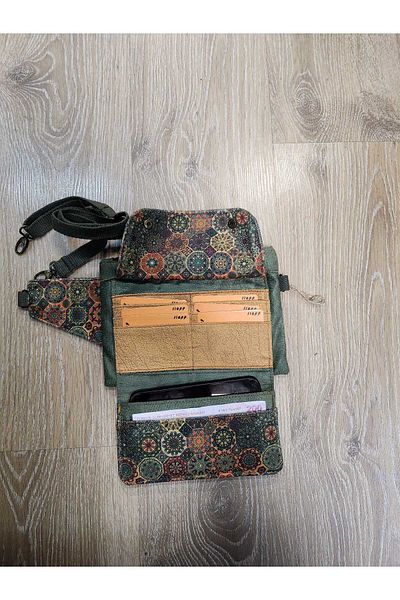 Street Bag Kelly Crossbody Bag with Card Holder and Cell Phone Compartment