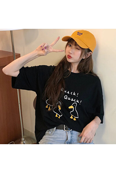 Jose Clothing Tricou unisex oversize cu mânecă scurtă imprimat din bumbac organic