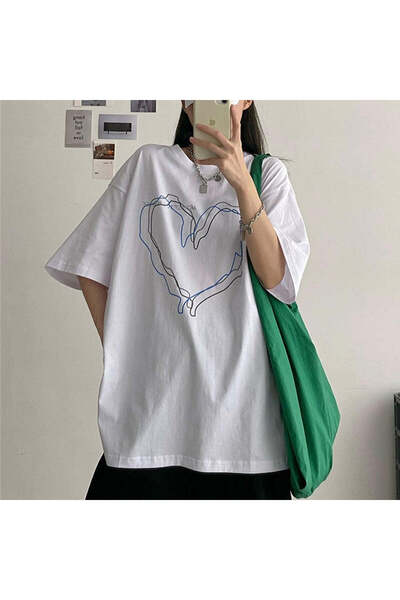 Jose Clothing تي شيرت من القطن العضوي المطبوع بأكمام قصيرة للجنسين