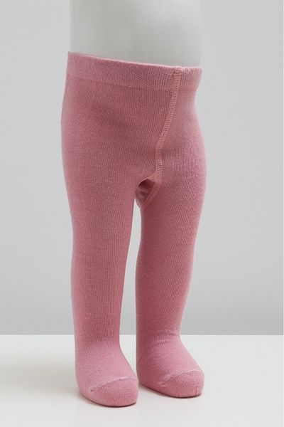 Caramell Girl's Plain Dried Rose Seasonal Thick Pantyhose