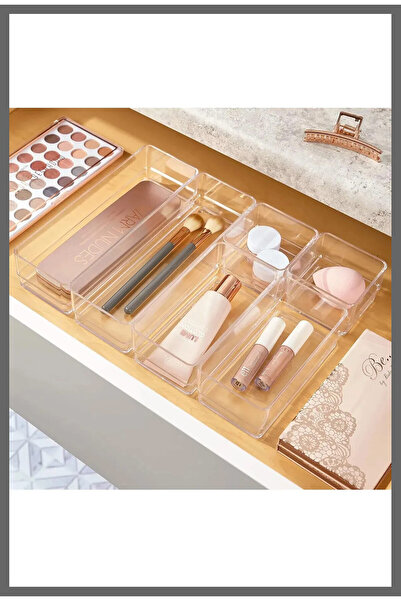 Tanemce 6 Parça Makyaj Takı Hobi Malzemesi Düzenleyici Organizer Kutu