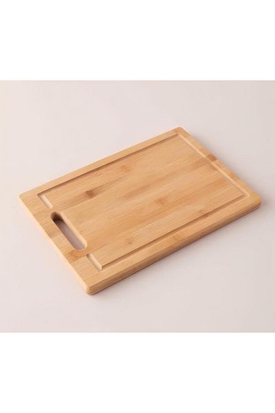 Lorin Bamboo Small Size Meat Bread Vegetable Presentation Cutting Board 20X30 cm, 1.8 cm Thick