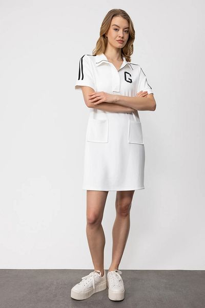 On Fashion Κοραλί Πολύχρωμο Φόρεμα Ekol 36483