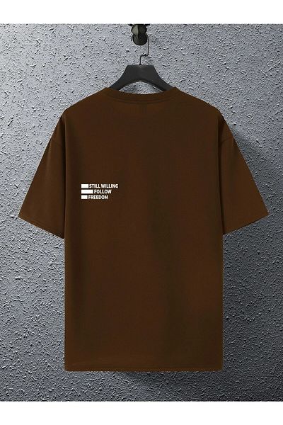 WOODROFFE Still Willing Printed Oversize Ανδρικό T-shirt Casual Boyfirend