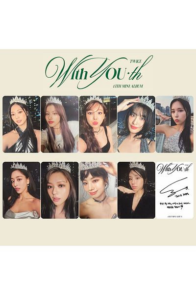 Kpop Dünyasi TWICE '' With You th '' NEMO - Glowing VerSpecial PC Set