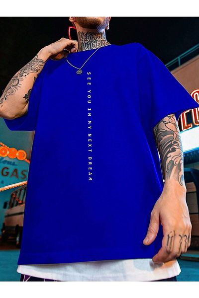WOODROFFE See You Printed Oversize ανδρικό μπλουζάκι Casual Boyfirend