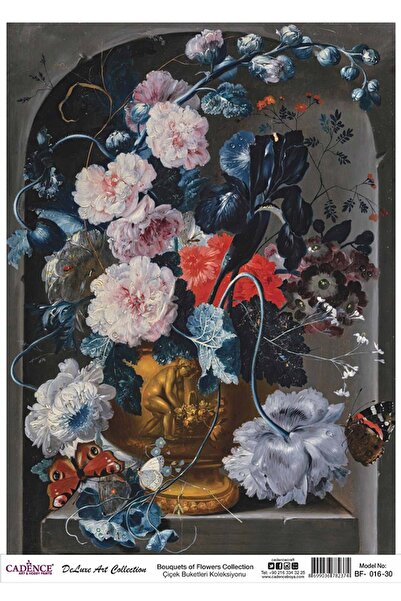 Cadence سلسلة زهور Bf 16 - ديكوباج نحاسي 30x42