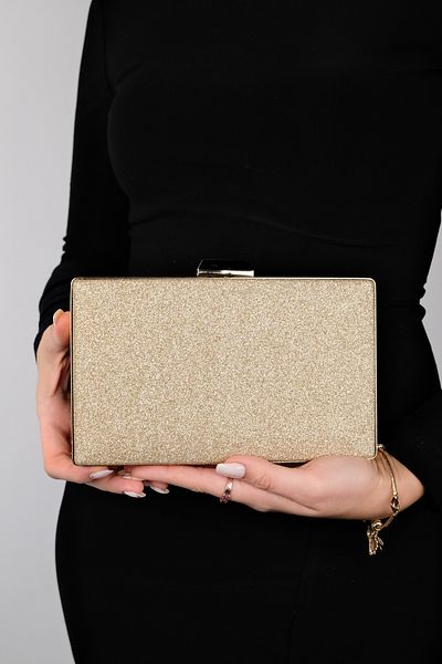LuviShoes MARSILYA Abendtasche für Damen, Rosa/Sand/Glitzer