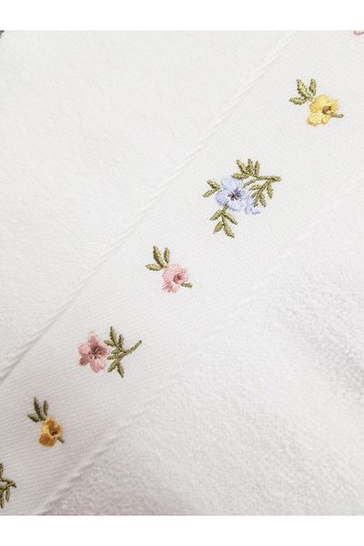 Özdilek 4 prosoape albe brodate Minimale