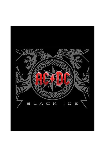 Z zepplin AC DC Black Ice Red Patch Patch mare pentru spate