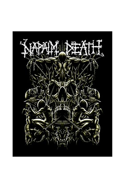 Z zepplin Napalm Death Chain Patch mare pe spate