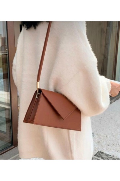 Mybag Geantă de umăr pentru femei cu model de plic, capac magnetic și două co...